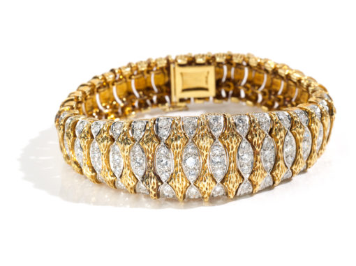 Bracelet Boucheron époque 1960 avec diamants