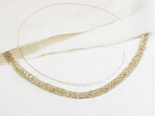 Collier époque Belle Époque en perles fines