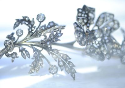 Broche barrette argent art déco vintage broche dentelle - France Broche barrette argent art déco vintage broche dentelle - France