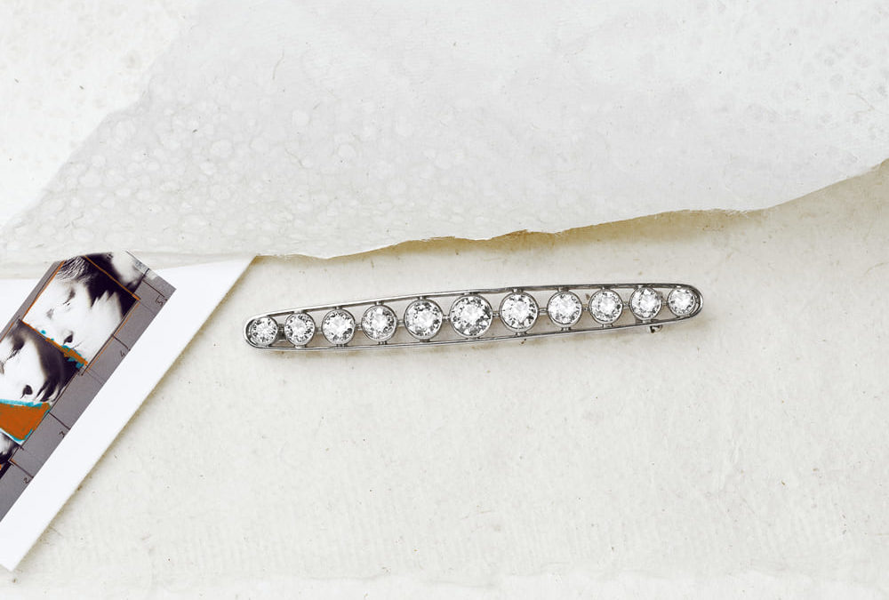 Broche Barrette Art Déco
